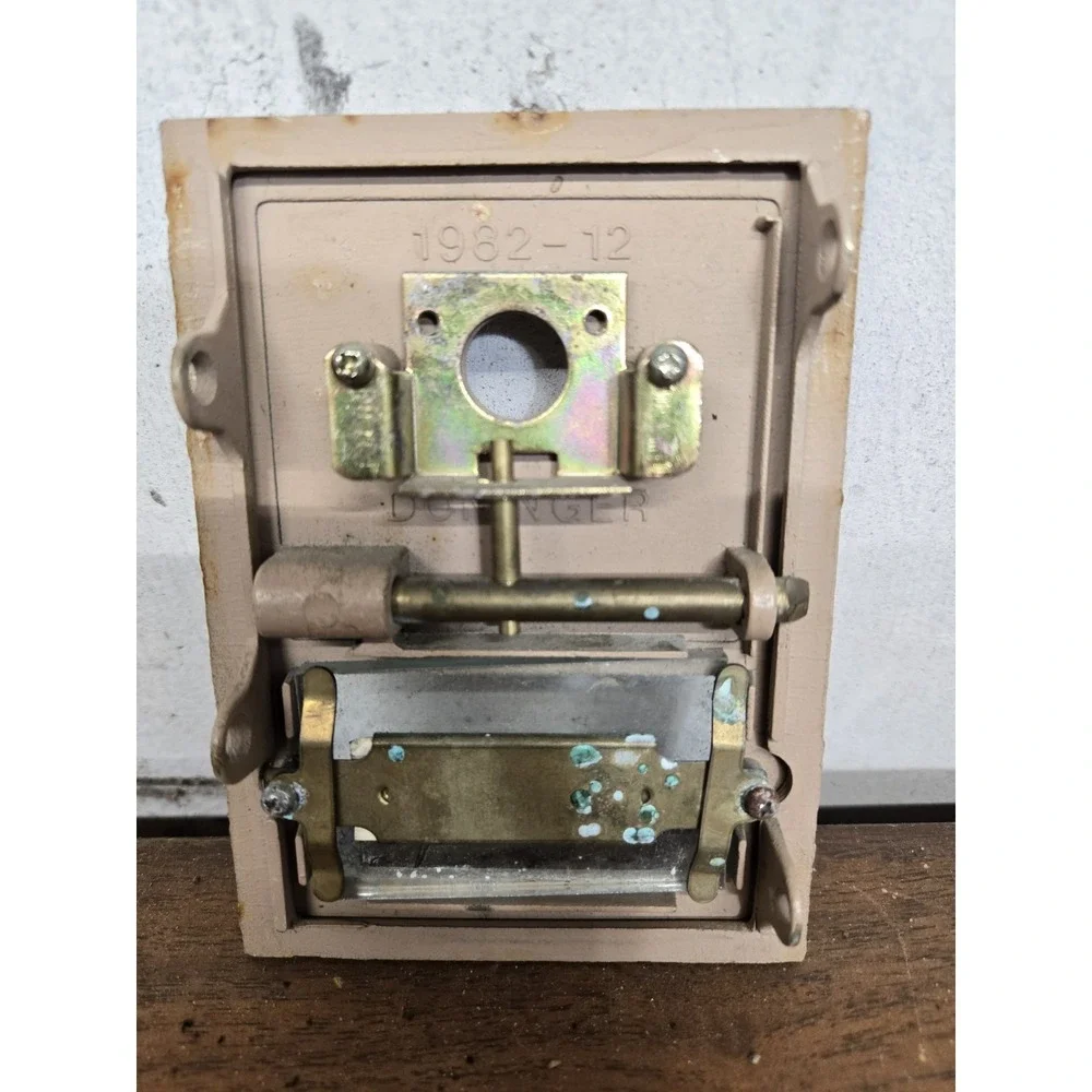 Vintage Post Office PO Box Door Combination Lock #5254 Greek Key Parts/Decor